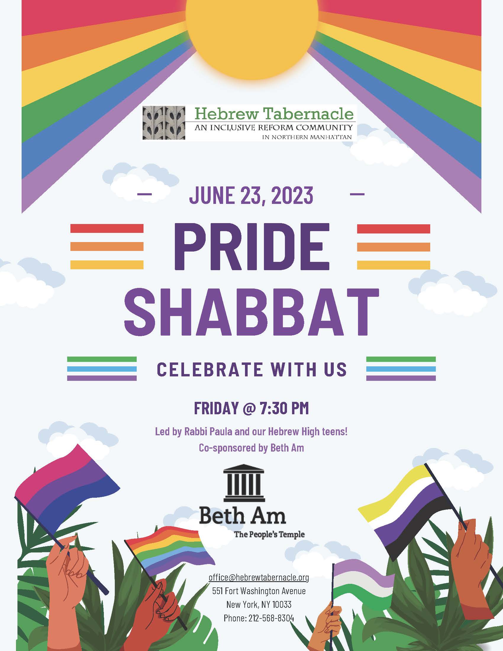 HT and BA Pride Shabbat