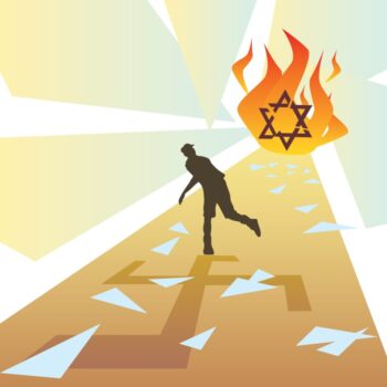 Illustration.,Kristallnacht.,Night,Of,Crystal.,Night,Of,Broken,Glass.